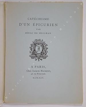 Seller image for Catchisme d'un picurien. for sale by Librairie Ancienne Richard (SLAM-ILAB)