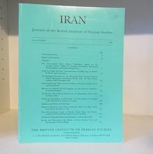 Bild des Verkufers fr Iran : Journal of the British Institute of Persian Studies Volume XXXVII / 37, 1999 zum Verkauf von BRIMSTONES