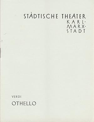 Immagine del venditore per Programmheft Giuseppe Verdi OTHELLO Neuninszenierung 22. Dezember 1957 Spielzeit 1957 / 58 venduto da Programmhefte24 Schauspiel und Musiktheater der letzten 150 Jahre