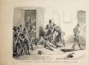 Badische Revolution Tod des La Roche-Starkenfels, Maximilian von La Roche-Starkenfels (1809-1849)...
