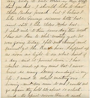 A Pair of Letters from Emily to her Family discussing her trip to Yorktown, particularly her expe...
