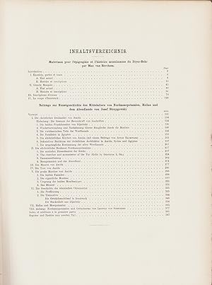 Seller image for Amida, matriaux pour l'pigraphie et l'histoire musulmanes du Diyar Bekr, par Max Van Berchem. "Beitrge zur Kunstgeschichte des Mittelalters von Nordmesopotamien, Hellas und dem Abendlande, von Josef Strzygowski. Mit einem Beitrage: "The Churches and monasteries of the Tur Abdin" von Gertrude L. Bell. XXIII Tafeln in Lichtdruck und 330 Textabbildungen. for sale by Librairie de l'Amateur