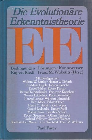 Imagen del vendedor de Die evolutionre Erkenntnistheorie. Bedingungen - Lsungen - Kontroversen. a la venta por Brbel Hoffmann