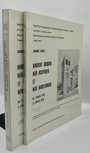 Imagen del vendedor de HABITAT URBAIN NO-ASSYRIEN ET NO-BABYLONIEN. DE L'ESPACE BTI  L'ESPACE VCU. Tomes I & II. a la venta por Librairie Le Trait d'Union sarl.