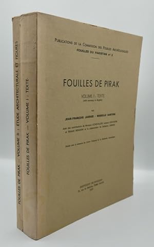 Bild des Verkufers fr FOUILLES DE PIRAK. I. Texte - II. tude architecturale et figures. zum Verkauf von Librairie Le Trait d'Union sarl.