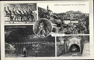 Ansichtskarte / Postkarte Dürnberg Hallein in Salzburg, Salzbergwerk, Stollenfahrt, Rolle, Ausfah...