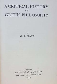 A Critical History of Greek Philosophy