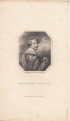 Imagen del vendedor de Portrt. Halbfigur. Kupferstich von B. Scriven nach einem Selbstbildnis, ca. 20 x 14 cm, ca. 1810. a la venta por Antiquariat Michael Eschmann