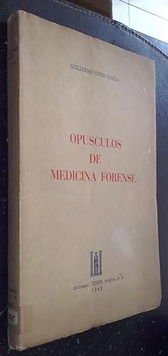 Bild des Verkufers fr Opsculos de medicina forense zum Verkauf von Librera La Candela