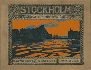 Seller image for Stockholm. Sveriges Hufvudstad,Tva Panoramabilder i Ljustryck och 95 Bildsidor i Autotypi for sale by Antiquariat Kastanienhof