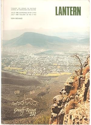 Seller image for Lantern July 1986 Vol. 35 No. 2 Graaff-Reinet 200 1786 - 1986 for sale by Snookerybooks