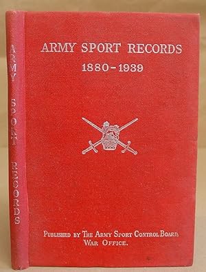 Army Sport Records 1880 - 1939