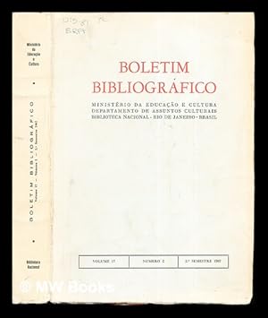 Seller image for Boletim bibliogrfico: volume 17: nmero 2: 2 Semestre 1967 for sale by MW Books