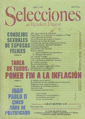 Imagen del vendedor de SELECCIONES DEL READER'S DIGEST N 521. ABRIL DE 1984 a la venta por Librera Vobiscum
