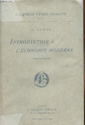 Bild des Verkufers fr Introduction  l'conomie moderne - "Bibliothque d'tudes socialistes" XIII zum Verkauf von Le-Livre