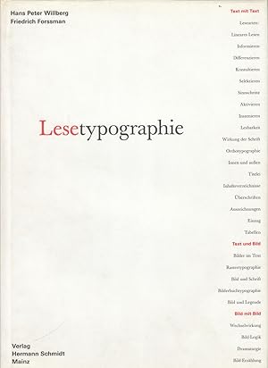 Immagine del venditore per Lesetypograhie venduto da Stefan Schuelke Fine Books