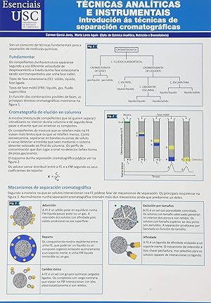 Imagen del vendedor de Tcnicas analticas e instrumentais Introducin s tcnicas de separacin cromatogrficas a la venta por Imosver