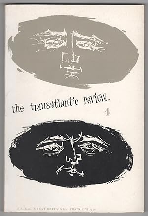 Bild des Verkufers fr The Transatlantic Review 4 (Summer 1960) zum Verkauf von Philip Smith, Bookseller