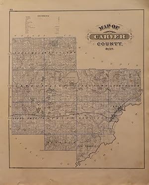 Map of Carver County; Map of Carver and Chaska to verso