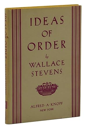 Seller image for Ideas of Order for sale by Burnside Rare Books, ABAA