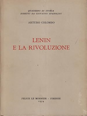 Bild des Verkufers fr Lenin e la rivoluzione zum Verkauf von Librodifaccia