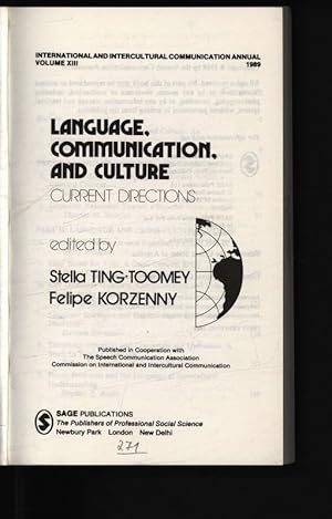 Seller image for Language, communication, and culture : current directions. International and intercultural communication annual, 13. for sale by Antiquariat Bookfarm