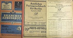 AMTLICHES FERNSPRECHBUCH für Berlin. Ausgabe Dezember 1945. DABEI: AMTLICHES FERBSPRECHBUCH FÜR B...