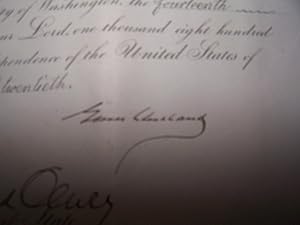 Grover Cleveland signed document