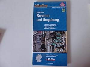 Bild des Verkufers fr Bikeline Radkarte Bremen und Umgebung 1:75.000. Bremen / Niedersachsen. Faltkarte zum Verkauf von Deichkieker Bcherkiste