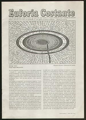 Immagine del venditore per Euforia costante n 1 Marzo 1993 Bollettino aperiodico venduto da Libreria Menab