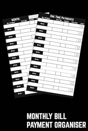 Seller image for Monthly Bill Payment Organiser: Budget Monthly Bills & Expenses With This Money Tracker with a Simple Home Budget Spreadsheet Layout for sale by GreatBookPrices