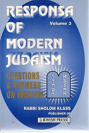 Seller image for RESPONSA OF MODERN JUDAISM for sale by Books on the Boulevard