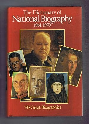 The Dictionary of National Biography 1961-1970. With an Index covering the years 1901-1970 in one...