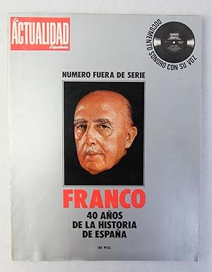 Image du vendeur pour Revista La actualidad espaola numero fuera de serie, Franco 40 aos de la historia de Espaa mis en vente par Antigedades Argar