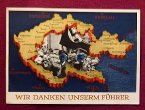 Ansichtskarte AK Ganzsache "Wir danken unserm Führer" (Aufdruckmarke 6 Rpf Deutsches Reich, Stemp...