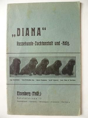 Diana Rassehunde Zuchtanstalt und -Hdlg. Kurt Hupfer. Illustrierter Katalog.