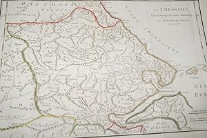 Immagine del venditore per CARTE THESSALIE GRECE 1790 BARBIE DU BOCAGE DELAHAYE MAP R3062 venduto da Librairie RAIMOND