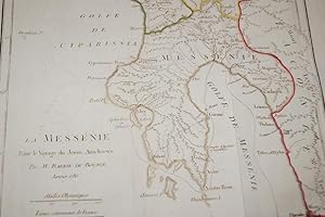 Immagine del venditore per CARTE MESSENIE GRECE 1790 BARBIE DU BOCAGE DELAHAYE OLD MAP R3065 venduto da Librairie RAIMOND