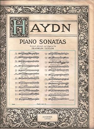Piano Sonata No.7. Revised, phrased and fingered by Franklin Taylor