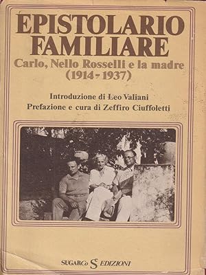Bild des Verkufers fr Epistolario familiare 1914-1937 zum Verkauf von Librodifaccia
