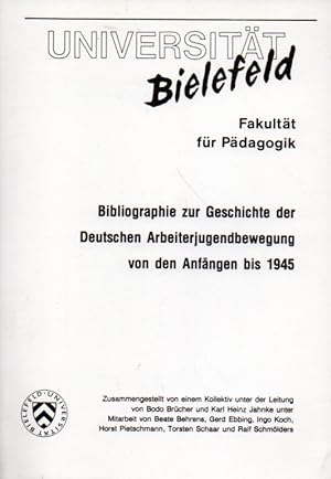Imagen del vendedor de Bibliographie zur Geschichte der deutschen Arbeiterjugendbewegung von a la venta por Clivia Mueller