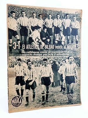 MARCA, SUPLEMENTO GRÁFICO DE LOS MARTES Nº 55. 14 de diciembre de 1943. ATLÉTICO DE BILBAO - MADRID