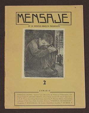 Mensaje De La Juventud Israelita Progresista. Número 2. Octubre de 1955