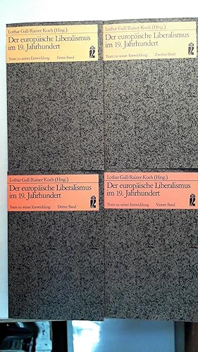 Immagine del venditore per Der europische Liberalismus im 19. Jahrhundert.Texte zu seiner Entwicklung. Band 1.-4. venduto da Antiquariat Maiwald