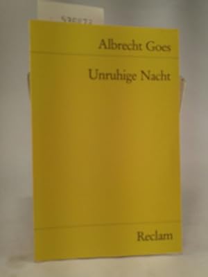 Seller image for Unruhige Nacht. for sale by ANTIQUARIAT Franke BRUDDENBOOKS