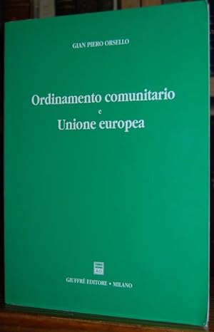 Seller image for ORDINAMENTO COMUNITARIO E UNIONE EUROPEA for sale by Fbula Libros (Librera Jimnez-Bravo)