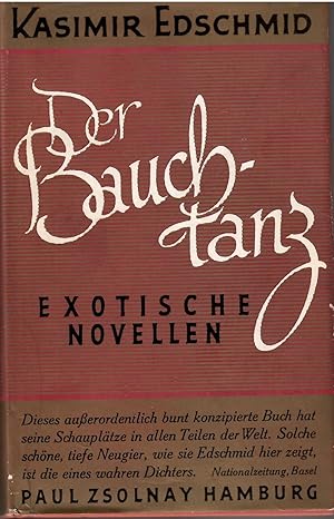 Bild des Verkufers fr Der Bauchtanz. Exotische Novellen. zum Verkauf von Antiquariat Biblion
