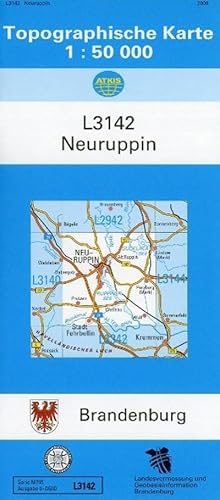 Seller image for Neuruppin 1 : 50 000: Brandenburg / Topographische Karte 1 : 50 000 for sale by AHA-BUCH