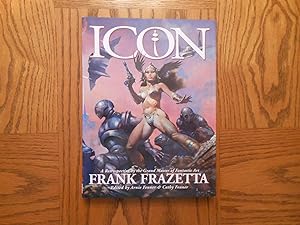 Bild des Verkufers fr Icon: A Retrospective by the Grand Master of Fantastic Art - Frank Frazetta zum Verkauf von Clarkean Books