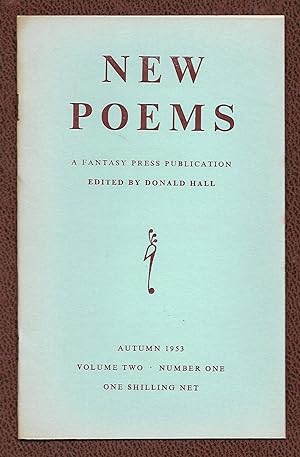 Imagen del vendedor de New Poems - Vol.2, No.1 - Autumn 1953 a la venta por The Bookshop at Beech Cottage
